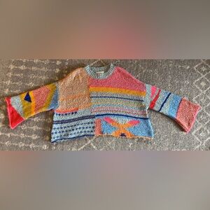 Moon & Madison multicolor cropped sweater